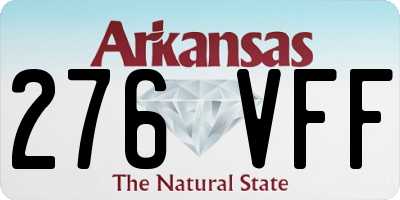 AR license plate 276VFF