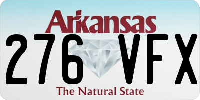 AR license plate 276VFX