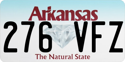 AR license plate 276VFZ
