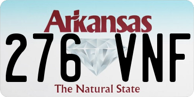 AR license plate 276VNF