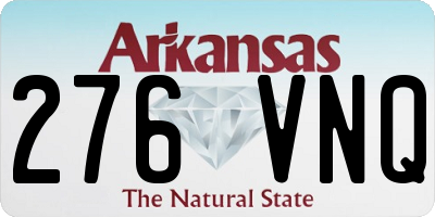 AR license plate 276VNQ