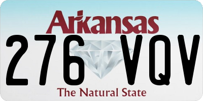 AR license plate 276VQV