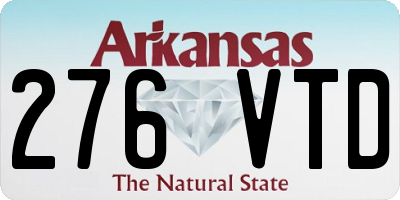 AR license plate 276VTD