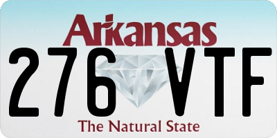 AR license plate 276VTF