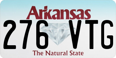 AR license plate 276VTG