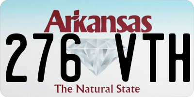 AR license plate 276VTH
