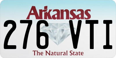 AR license plate 276VTI