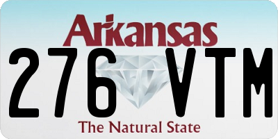 AR license plate 276VTM
