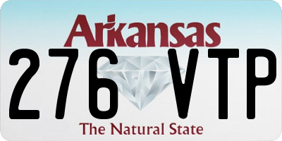 AR license plate 276VTP