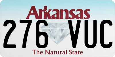 AR license plate 276VUC