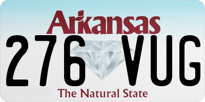 AR license plate 276VUG