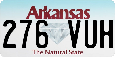 AR license plate 276VUH