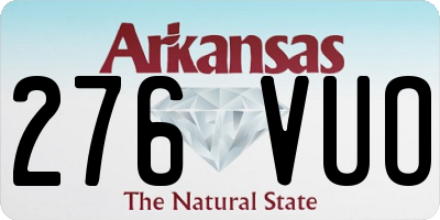 AR license plate 276VUO