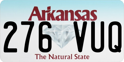 AR license plate 276VUQ