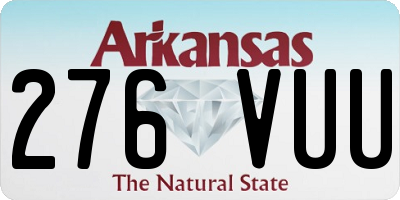 AR license plate 276VUU
