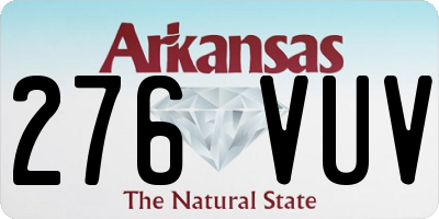 AR license plate 276VUV