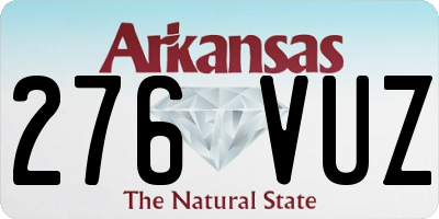 AR license plate 276VUZ