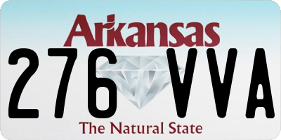 AR license plate 276VVA