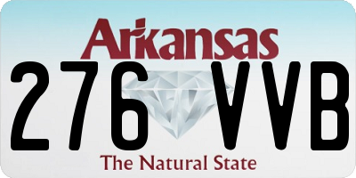 AR license plate 276VVB