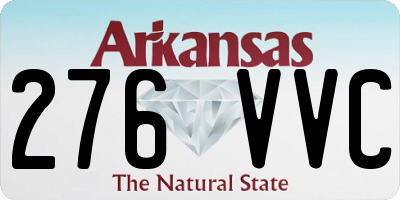 AR license plate 276VVC