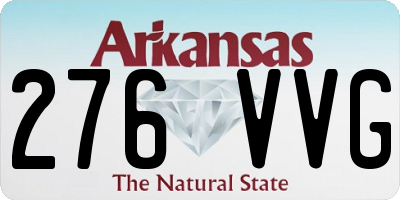 AR license plate 276VVG