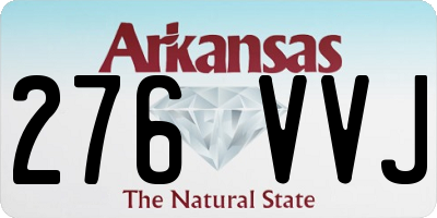 AR license plate 276VVJ