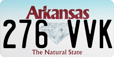 AR license plate 276VVK