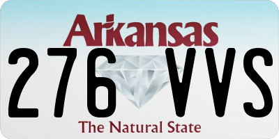 AR license plate 276VVS
