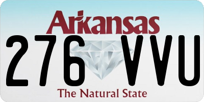 AR license plate 276VVU