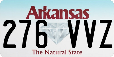 AR license plate 276VVZ