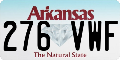 AR license plate 276VWF