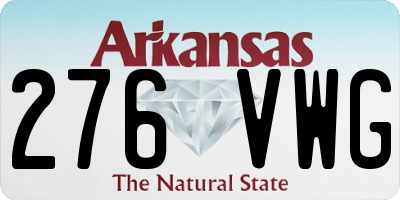 AR license plate 276VWG