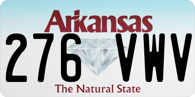 AR license plate 276VWV