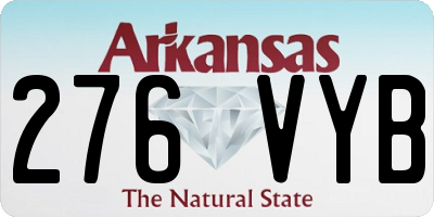 AR license plate 276VYB