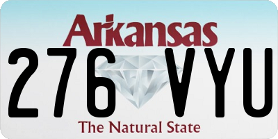 AR license plate 276VYU