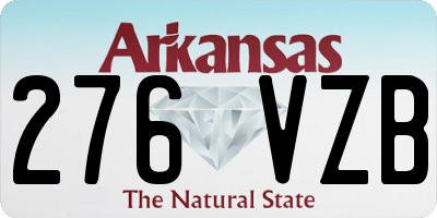AR license plate 276VZB