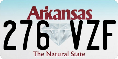 AR license plate 276VZF
