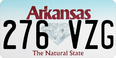 AR license plate 276VZG