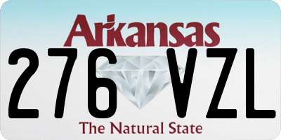 AR license plate 276VZL