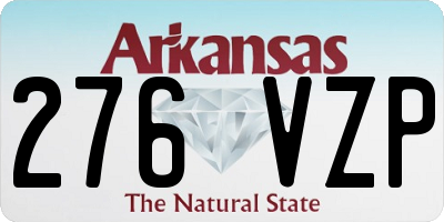 AR license plate 276VZP