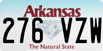 AR license plate 276VZW