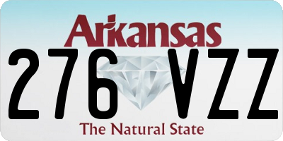 AR license plate 276VZZ