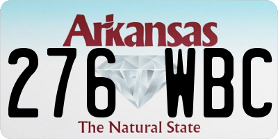 AR license plate 276WBC