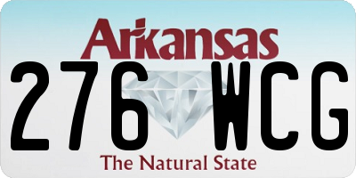 AR license plate 276WCG