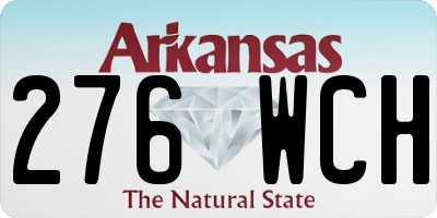 AR license plate 276WCH