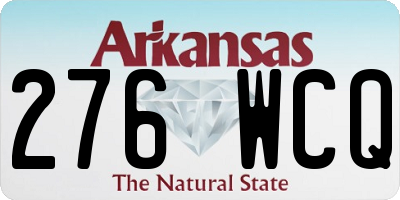 AR license plate 276WCQ