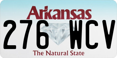AR license plate 276WCV
