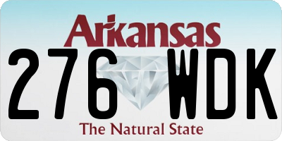 AR license plate 276WDK