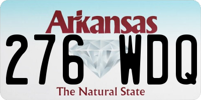 AR license plate 276WDQ