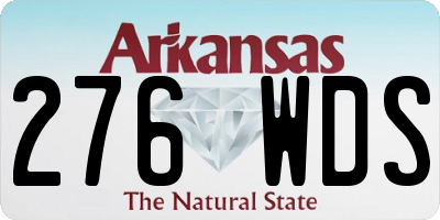 AR license plate 276WDS